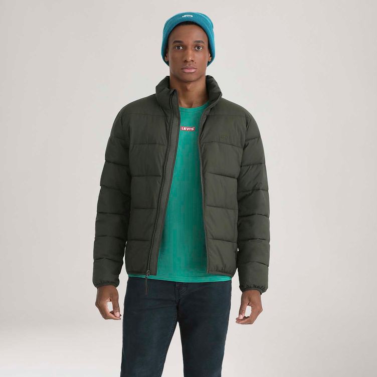 Jaqueta Puffer Levi's® Packable Quilted Verde Musgo - Levi's® Brasil