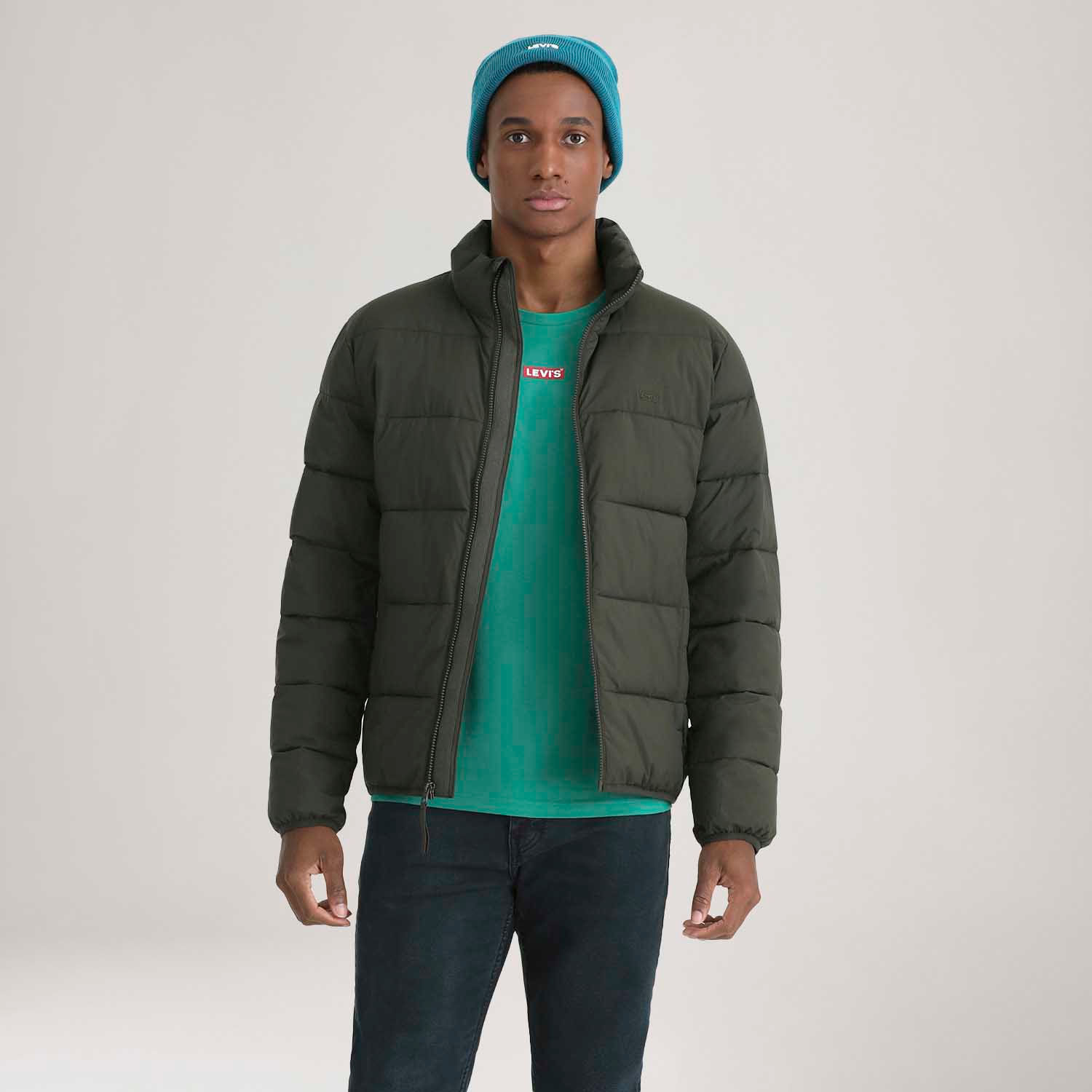 Jaqueta Puffer Levi's® Packable Quilted Verde Menor preço em Jaqueta Puffer Levi's® Packable Quilted Verde