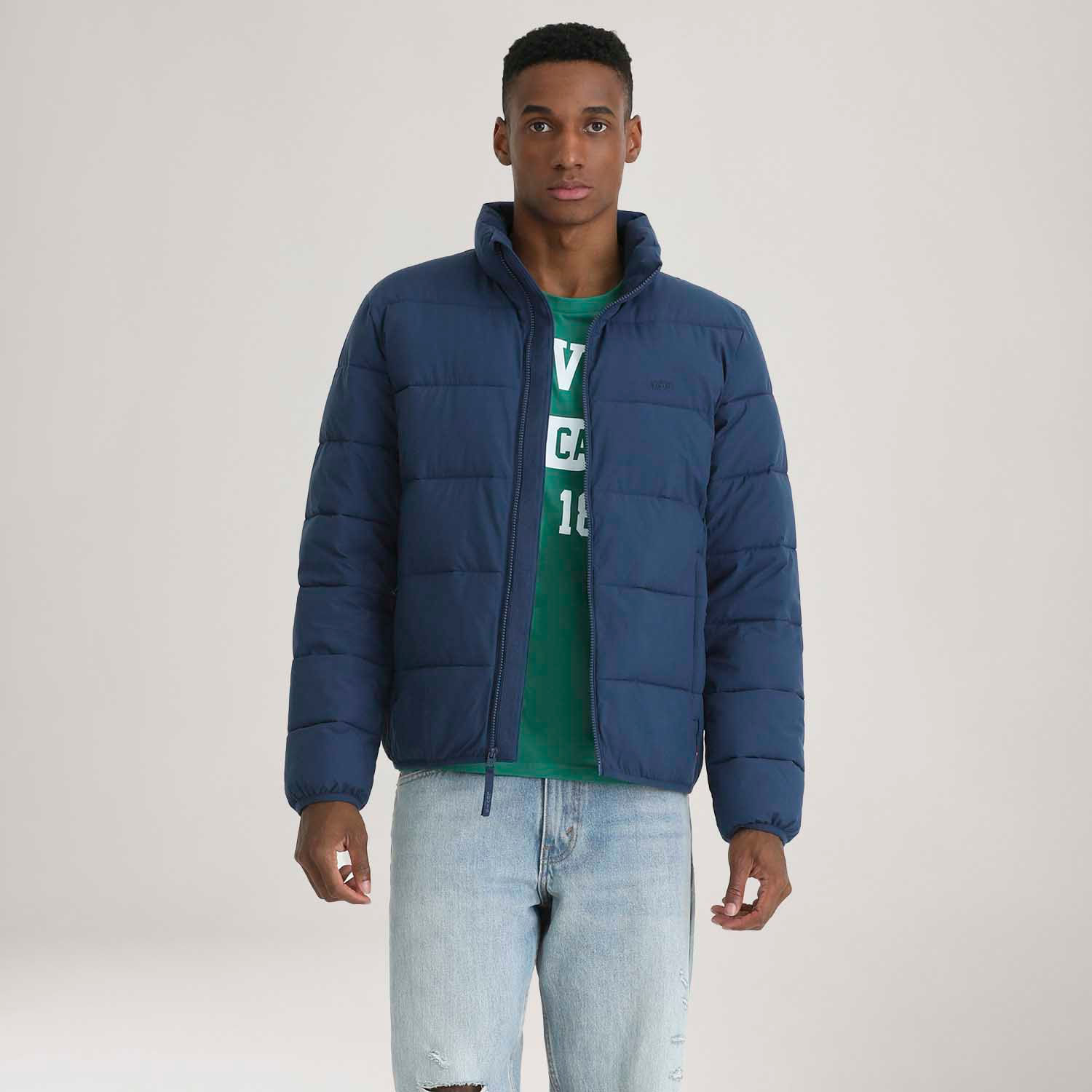 Jaqueta Puffer Levi's® Packable Quilted Azul - Levi's® Brasil