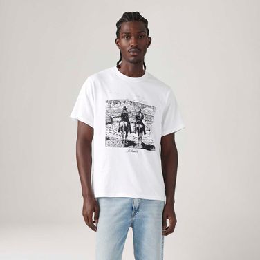 Camiseta Levi's® Relaxed Fit Branca Manga Curta