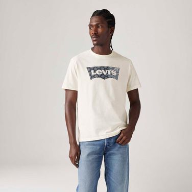 Camiseta Levi's® Graphic Crewneck Off White Manga Curta