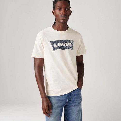 Camiseta Levi's® Graphic Crewneck Off White Manga Curta