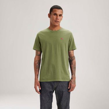 Camiseta Levi's® Classic Housemark Verde Manga Curta