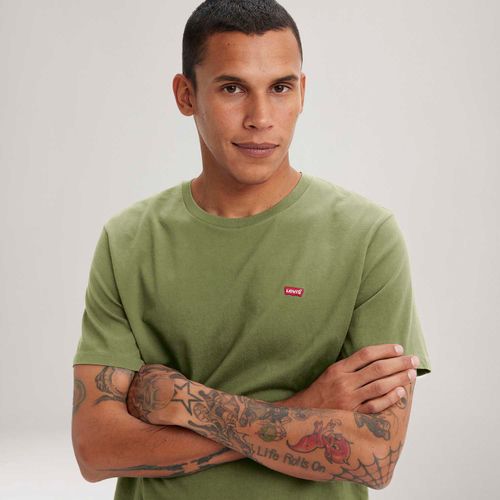 Camiseta Levi's® Classic Housemark Verde Manga Curta