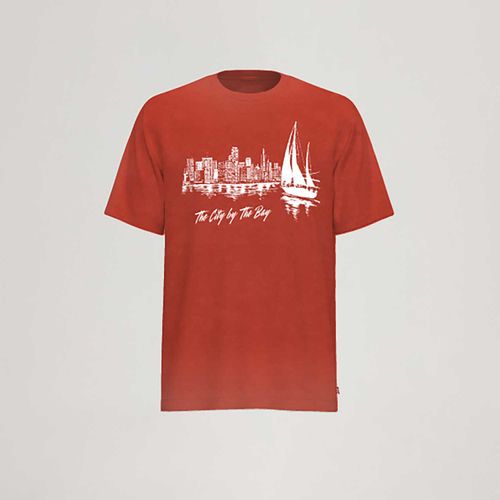 Camiseta Levi's® Retro Standard Manga Curta