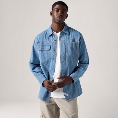 Camisa Levi's® Auburn Worker Lavagem Média Manga Longa