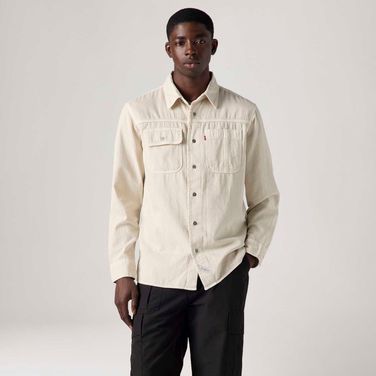 Camisa Levi's® Auburn Worker Off White Manga Longa