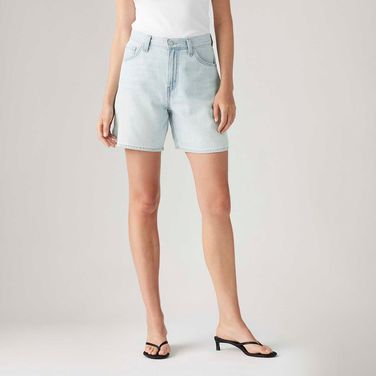 Short Jeans Levi's® High Baggy Lavagem Clara