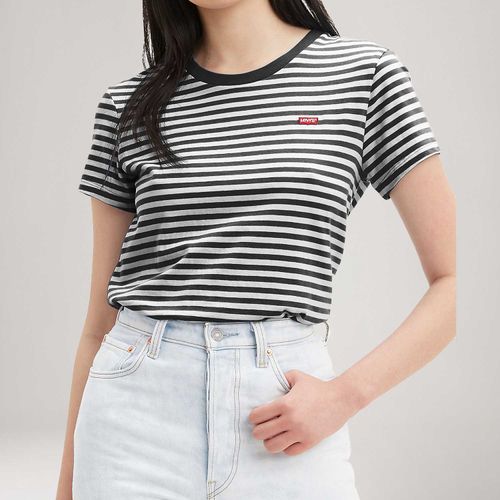 Camiseta Levi's® Perfect Tee Listrada Manga Curta