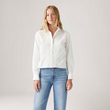 Camisa Levi's® Winona Branca Manga Longa