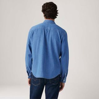 Camisa Oxford Levi's® Authentic Button Down Lavagem Média Manga