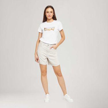 Short Jeans Levi's® High Baggy Cinza