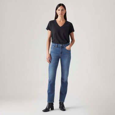 Calça Jeans Levi's® 724® High Rise Straight Lavagem Média
