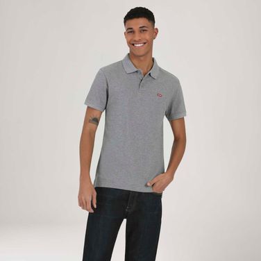 Camisa Polo Levi's® HM Classic Cinza Manga Curta