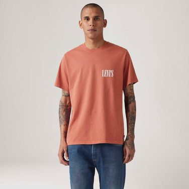 Camiseta Levi's® Relaxed Fit Laranja Manga Curta