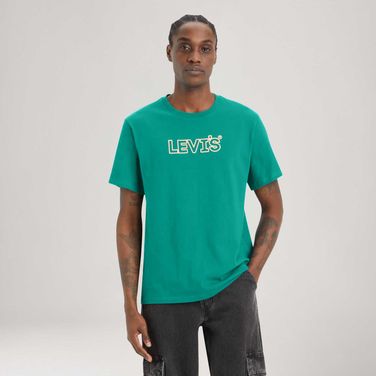 Camiseta Levi's® Relaxed Fit Verde Manga Curta