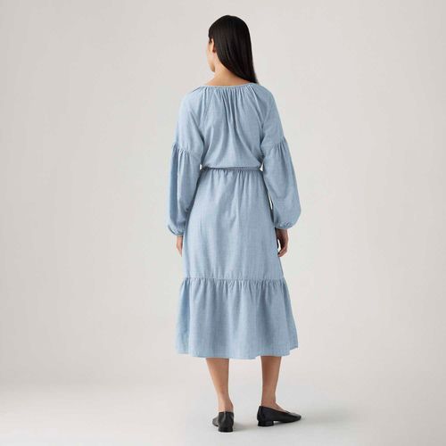 Vestido Jeans Levi's® Jolene Lavagem Média Manga Longa