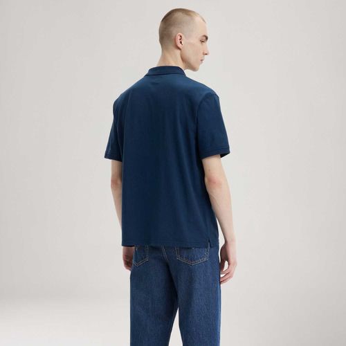 Camisa Polo Levi's® Authentic Azul Manga Curta