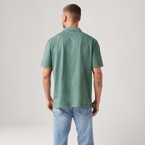 Camisa Polo Levi's® Authentic Verde Manga Curta