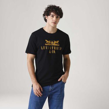 Camiseta Levi's® Graphic Set-in Neck Preta Manga Curta