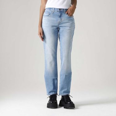 Calça Jeans Levi's® 724 High Rise Straight Lavagem Clara