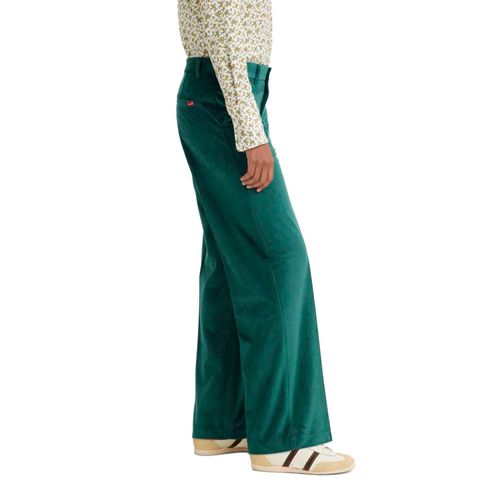 Calça Levi's® Baggy Trouser Veludo Verde