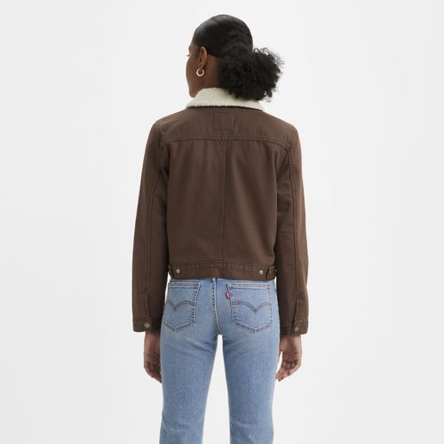 Jaqueta Levi's® Trucker Snap Sherpa Marrom