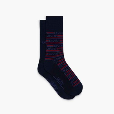 Meia Levi's® Regular Cut Sportswear Logo Aop 2 Pack