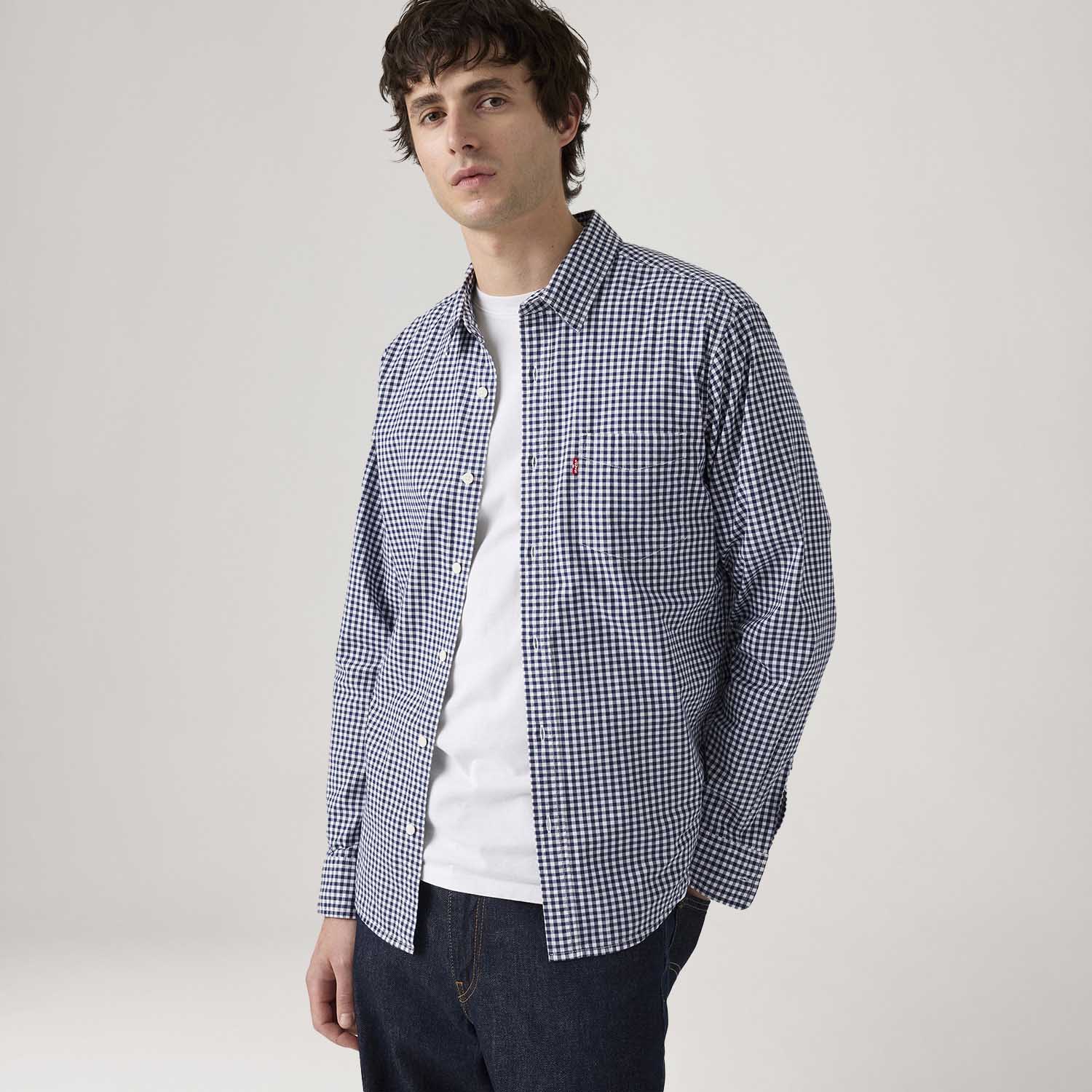 Camisa Levi's® Classic Standad Cinza Manga Longa - Levi's® Brasil