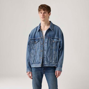 Jaqueta Jeans Levi's® Trucker Pride Lavagem Média