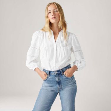 Blusa Levi's® Mandy Branca Manga Longa