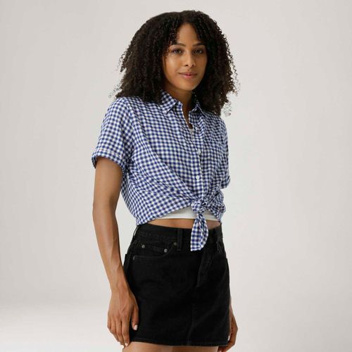 Camisa Levi's® Darlene Azul Manga Curta