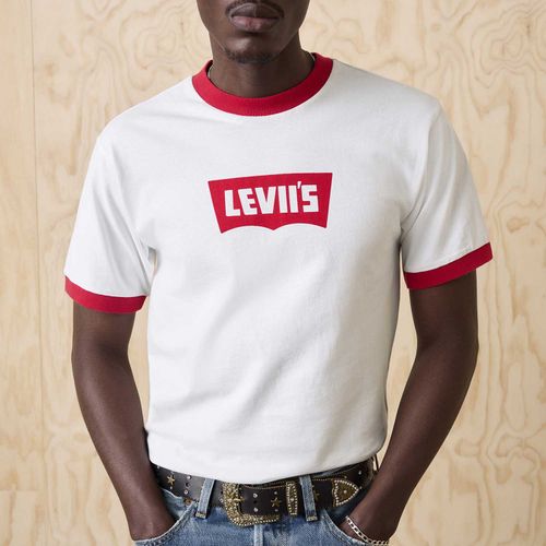 Camiseta Levi's® X Blu Tee Branca Manga Curta