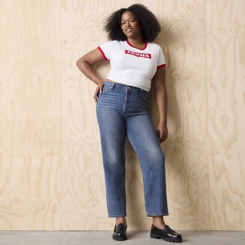 Camiseta Levi's® Sporty Tee Ringer Branca Manga Curta
