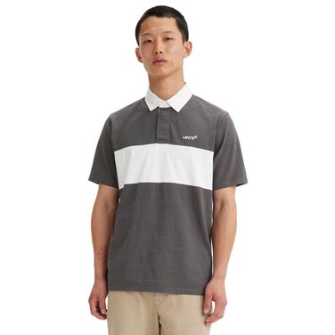 Camisa Polo Levi's®  Union Blocked Rugby Listrada Manga Curta