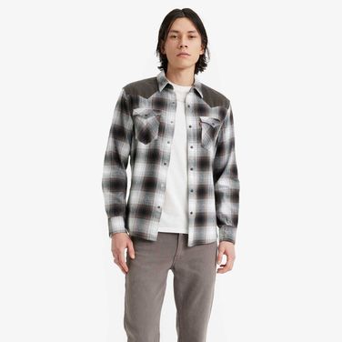 Camisa Levi's Classic Western Xadrez Manga Longa