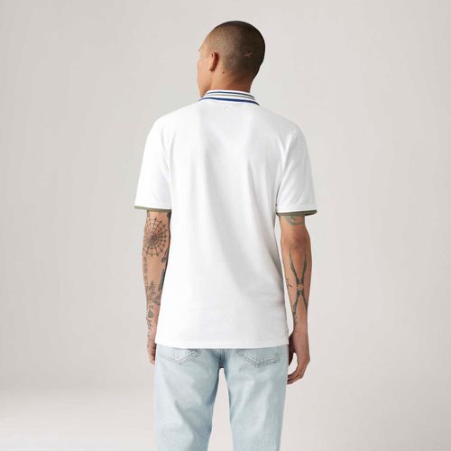 Polo Levi's® Housemark Branca Manga Curta