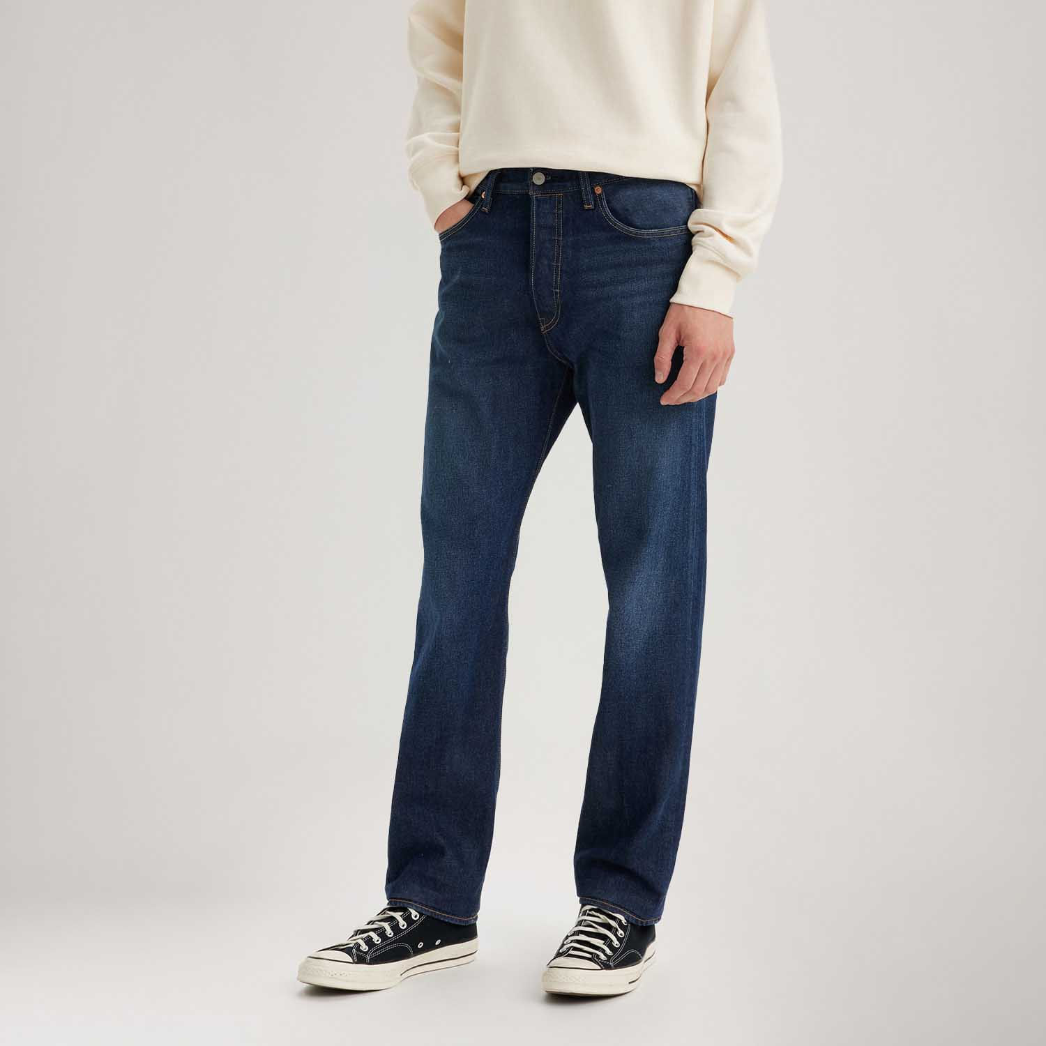 Calça Jeans Levi's® 501 Slim Taper Lavagem Escura - Levi's® Brasil Calça Jeans Levi's® 501 Slim Taper Lavagem Escura - Levi's® Brasil