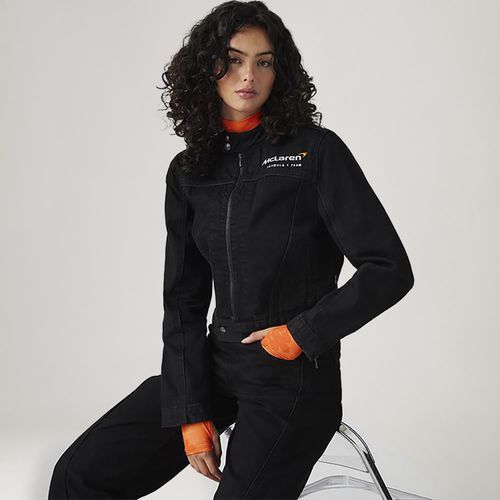 Jaqueta Levi's® Speed Trucker Preta | Collab McLaren