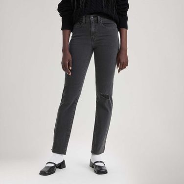 Calça Jeans Levi's® 724 High Rise Straight Preta