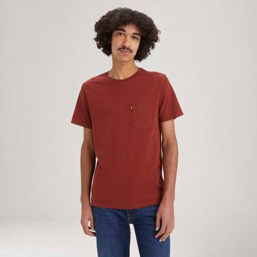 Camiseta Levi's® Classic Pocket Vermelha Manga Curta