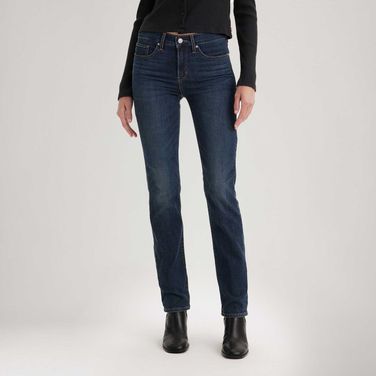 Calça Jeans Levi's® 314 Shaping Straight Lavagem Escura