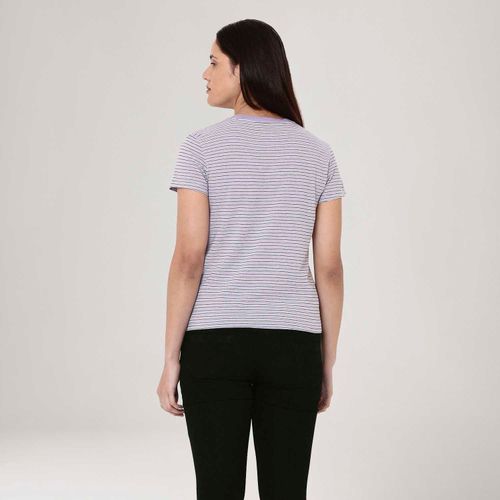 Camiseta Levi's® The Perfect Azul Manga Curta