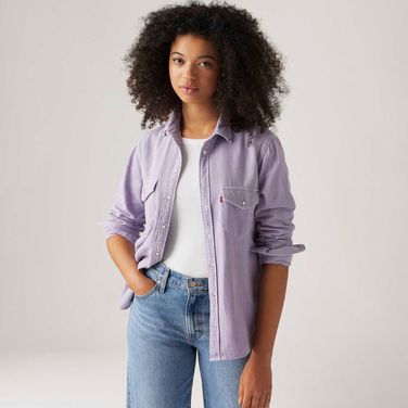 Camisa Levi's® Icon Western Lilás