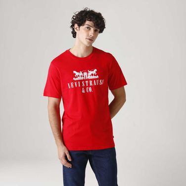 Camiseta Levi's® Graphic Set-in Neck Vermelha Manga Curta