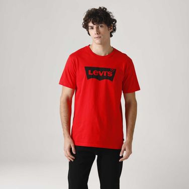 Camiseta Levi's® Graphic Set-in Neck Vermelho Manga Curta