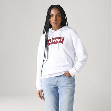 Moletom Levi's® Graphic Hoodie Branco Manga Longa