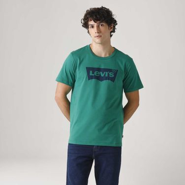 Camiseta Levi's® Graphic Set-in Neck Azul Manga Curta