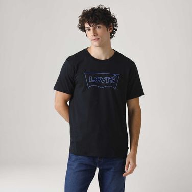 Camiseta Levi's® Graphic Set-in Neck Preta Manga Curta