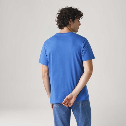 Camiseta Levi's® Graphic Set-in Neck Azul Manga Curta